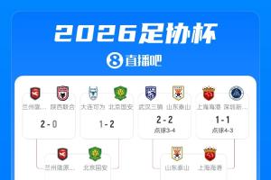足協(xié)杯1/4決賽對(duì)陣：泰山對(duì)陣海港 英博對(duì)陣申花 玉昆對(duì)陣銅梁龍 蘭州對(duì)陣國安